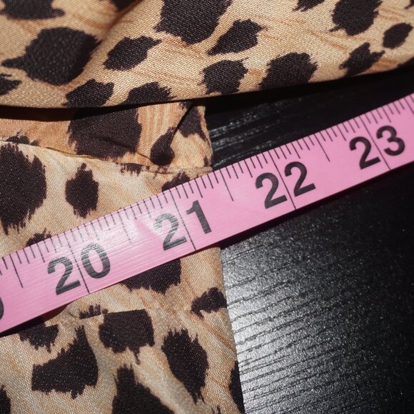 Vintage 60s Leopard Print Blouse - Picture 5 of 6